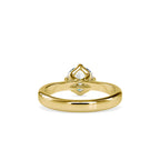 SKU: 0130 (10K) Four-Prong Solitaire Engagment Ring in Rose Gold.