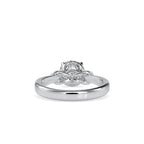 SKU: 0131 (22K) Heart-Setting Knotted Solitaire Engagment Ring in Rose Gold.