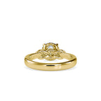 SKU: 0131 (10K) Heart-Setting Knotted Solitaire Engagment Ring in Rose Gold.