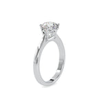 SKU: 0132 (18K) Knotted-Setting Solitaire Engagment Ring in Rose Gold.
