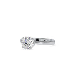 SKU: 0132 (22K) Knotted-Setting Solitaire Engagment Ring in Rose Gold.
