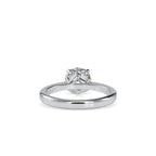 SKU: 0132 (18K) Knotted-Setting Solitaire Engagment Ring in Rose Gold.