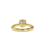 SKU: 0132 (10K) Knotted-Setting Solitaire Engagment Ring in Rose Gold.