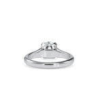 SKU: 0133 (10K) Round Fancy Shank Solitaire Ring in Rose Gold.