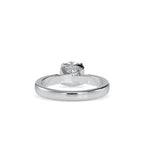 SKU: 0134 (14K) Heart-Setting Solitaire Engagment Ring in Rose Gold.