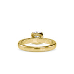 SKU: 0134 (18K) Heart-Setting Solitaire Engagment Ring in Rose Gold.