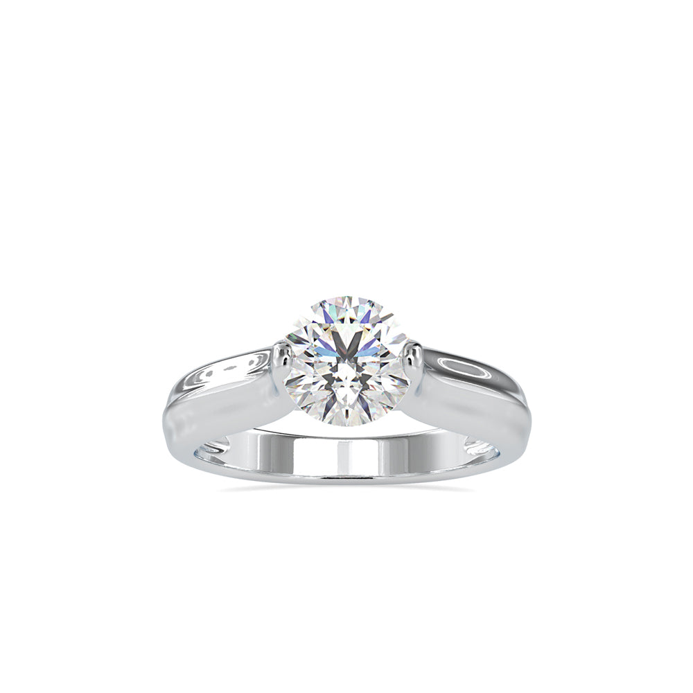 SKU: 0135 (22K) Fancy Petal Shank Round Diamond Engagment Ring in Rose Gold.