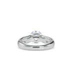 SKU: 0135 (18K) Fancy Petal Shank Round Diamond Engagment Ring in Rose Gold.