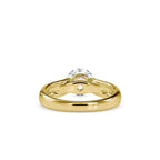 SKU: 0135 (22K) Fancy Petal Shank Round Diamond Engagment Ring in Rose Gold.