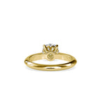 SKU: 0136 (18K) Fancy Lotus petal-Setting Engagment Ring in Rose Gold.