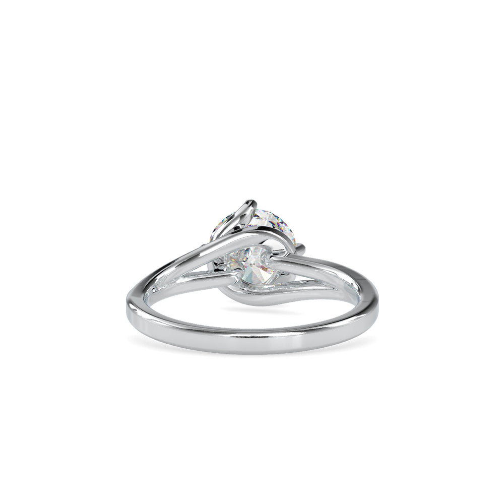SKU: 0139 (22K) Four-Prong Solitaire Engagment Ring in Rose Gold.