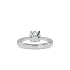 SKU: 0142 (18K) Classic Four-Prongs Solitaire Engagment Ring in Rose Gold.