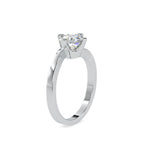 SKU: 0144 (22K) Four-Prong Solitaire Engagment Ring in Rose Gold.