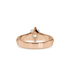 SKU: 0145 (14K) Fancy Shank Round Diamond Engagment Ring in Rose Gold.