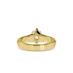 SKU: 0145 (14K) Fancy Shank Round Diamond Engagment Ring in Rose Gold.