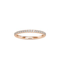 SKU: 0146 (14K) Diamond-Accent Wedding band in Rose Gold.