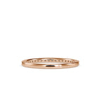 SKU: 0146 (14K) Diamond-Accent Wedding band in Rose Gold.