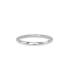 SKU: 0146 (14K) Diamond-Accent Wedding band in Rose Gold.