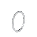 SKU: 0146 (22K) Diamond-Accent Wedding band in Rose Gold.