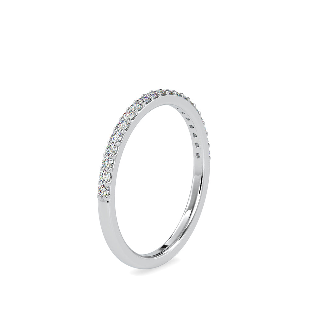 SKU: 0146 (18K) Diamond-Accent Wedding band in Rose Gold.