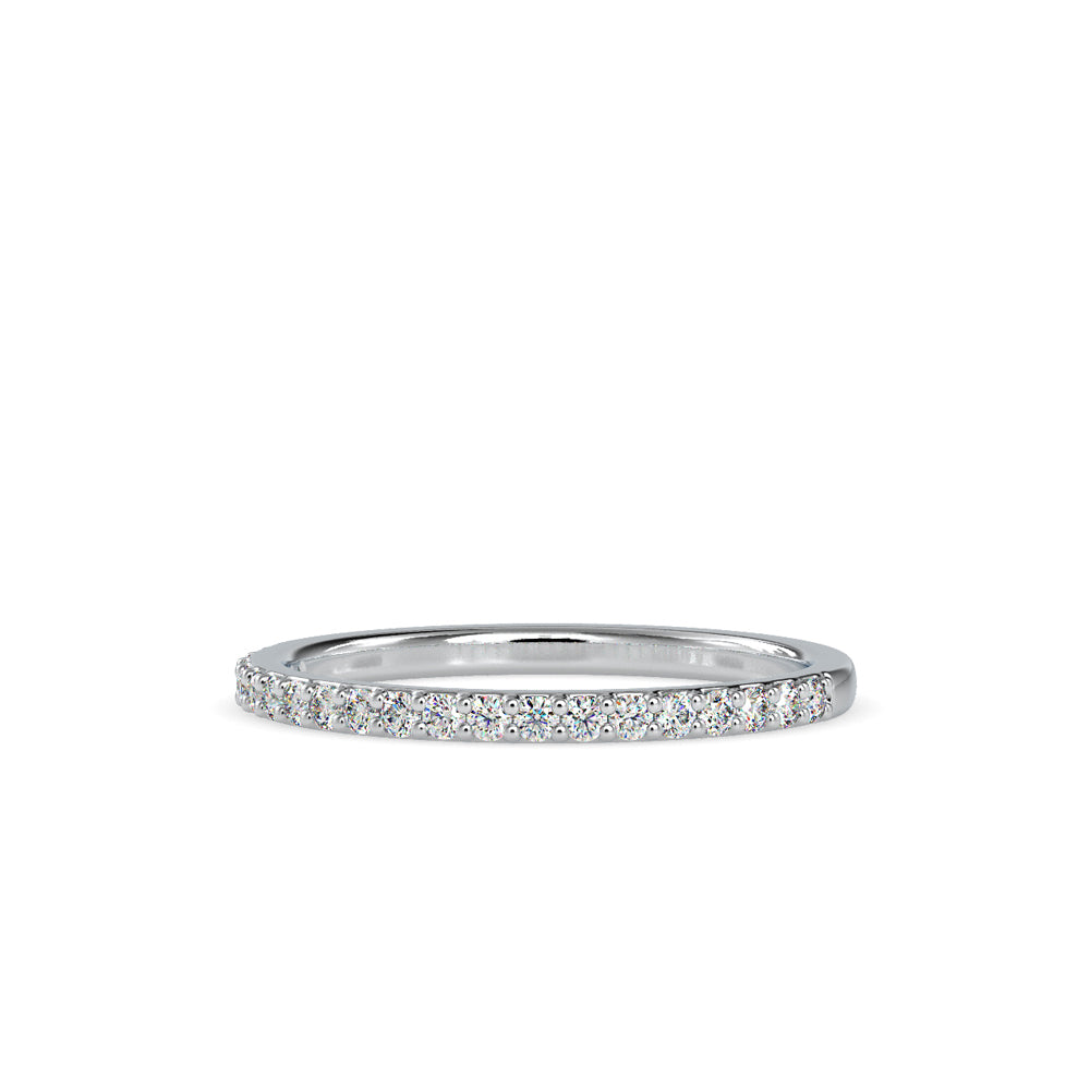 SKU: 0146 (18K) Diamond-Accent Wedding band in Rose Gold.