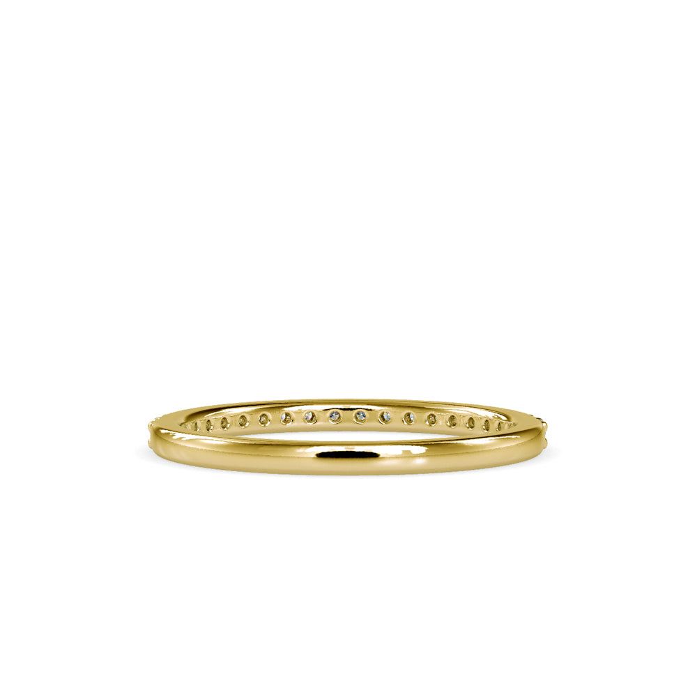 SKU: 0146 (22K) Diamond-Accent Wedding band in Rose Gold.