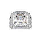 SKU: 0153 (10K) Antique Style Emerald Ring in Rose Gold.
