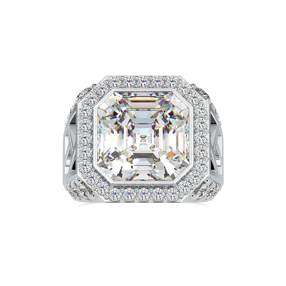 SKU: 0153 (10K) Antique Style Emerald Ring in Rose Gold.