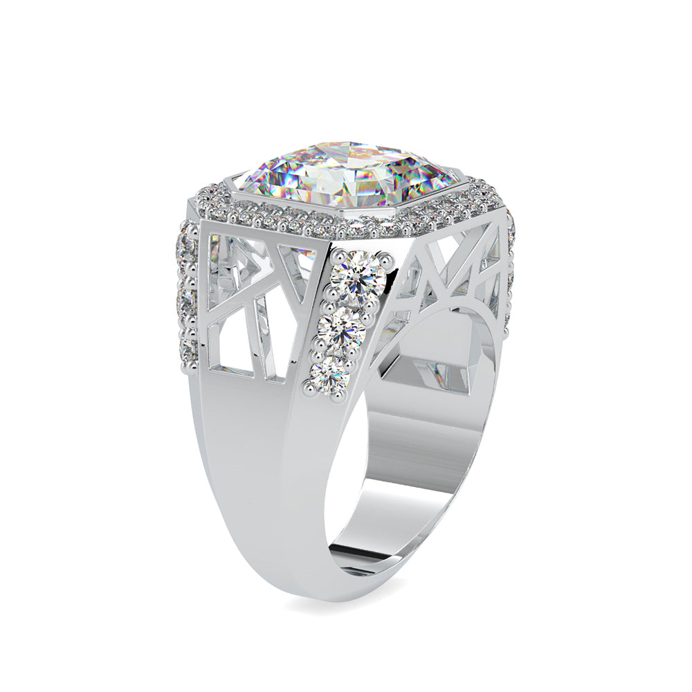 SKU: 0153 (10K) Antique Style Emerald Ring in Rose Gold.