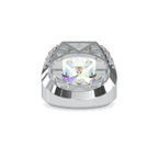 SKU: 0153 (18K) Antique Style Emerald Ring in Rose Gold.