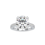 SKU: 0158 (10K) Round Diamond Solitaire Engagment Ring in Rose Gold.