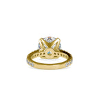 SKU: 0158 (14K) Round Diamond Solitaire Engagment Ring in Rose Gold.