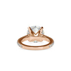 SKU: 0159 (22K) Round Diamond Solitaire Engagment Ring in Rose Gold.
