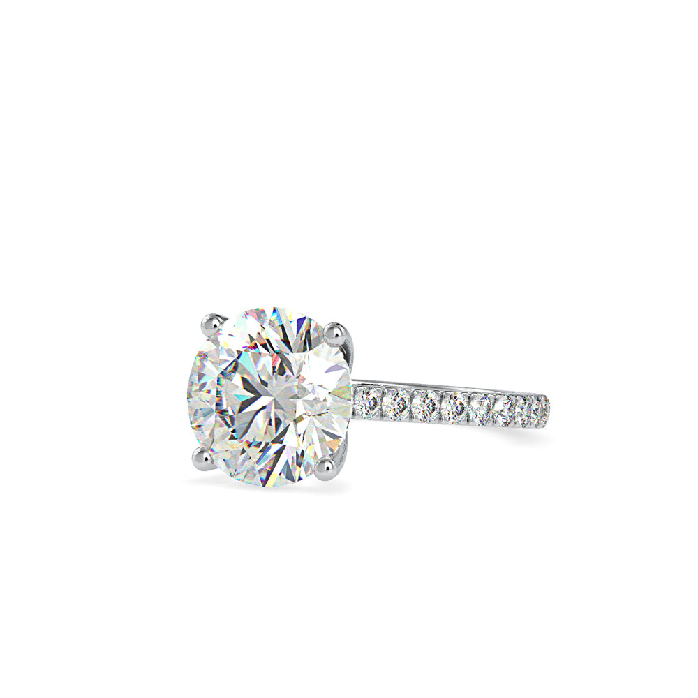 SKU: 0159 (22K) Round Diamond Solitaire Engagment Ring in Rose Gold.
