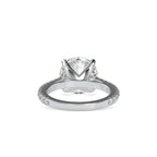 SKU: 0159 (18K) Round Diamond Solitaire Engagment Ring in Rose Gold.