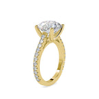 SKU: 0159 (22K) Round Diamond Solitaire Engagment Ring in Rose Gold.