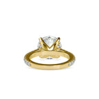 SKU: 0159 (18K) Round Diamond Solitaire Engagment Ring in Rose Gold.