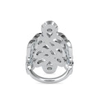 SKU: 0161 (22K) Free Form Design Diamond Ring in Rose Gold.