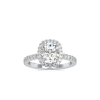 SKU: 0162 (22K) Cushion-Cut Halo Engagment Ring in Rose Gold.