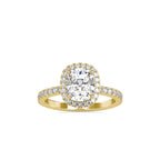 SKU: 0162 (18K) Cushion-Cut Halo Engagment Ring in Rose Gold.