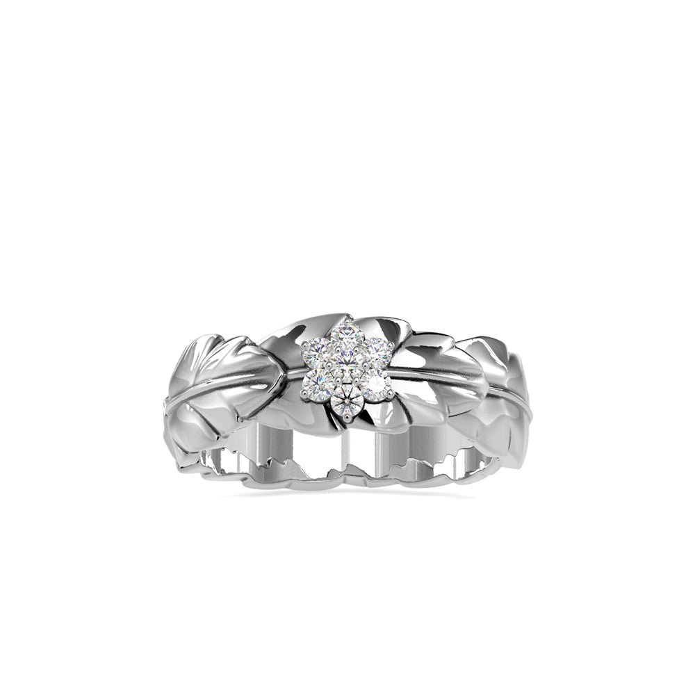 SKU: 0163 (22K) Nature-Inspired Leaf Ring in Rose Gold.