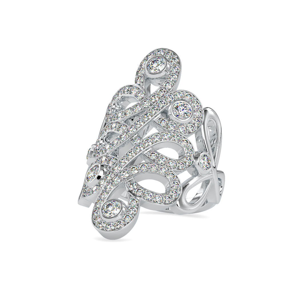 SKU: 0163 (10K) Nature-Inspired Leaf Ring in Rose Gold.