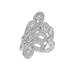 SKU: 0163 (14K) Nature-Inspired Leaf Ring in Rose Gold.