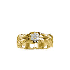 SKU: 0163 (22K) Nature-Inspired Leaf Ring in Rose Gold.