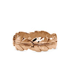 SKU: 0164 (22K) Nature-Inspired Leaf Ring in Rose Gold.