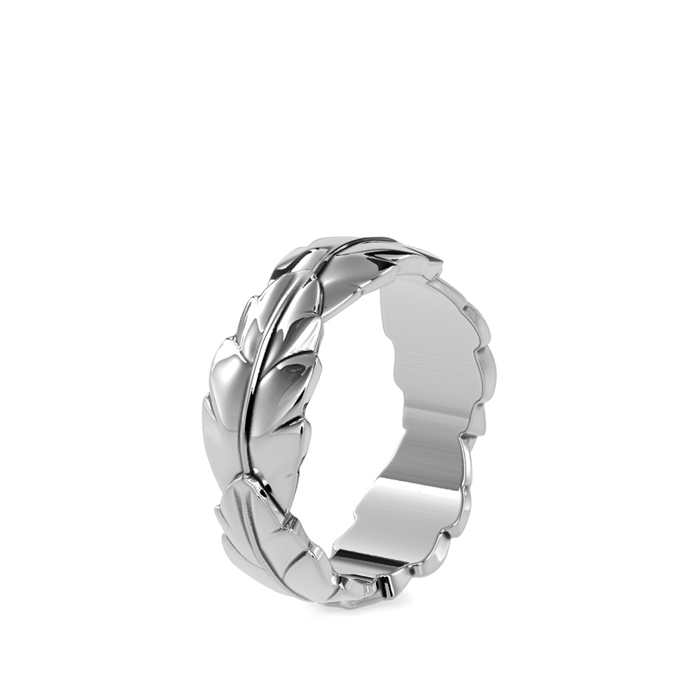 SKU: 0164 (14K) Nature-Inspired Leaf Ring in Rose Gold.