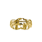 SKU: 0164 (18K) Nature-Inspired Leaf Ring in Rose Gold.