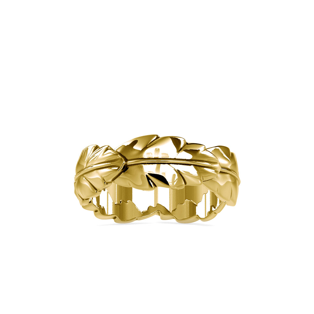 SKU: 0164 (18K) Nature-Inspired Leaf Ring in Rose Gold.