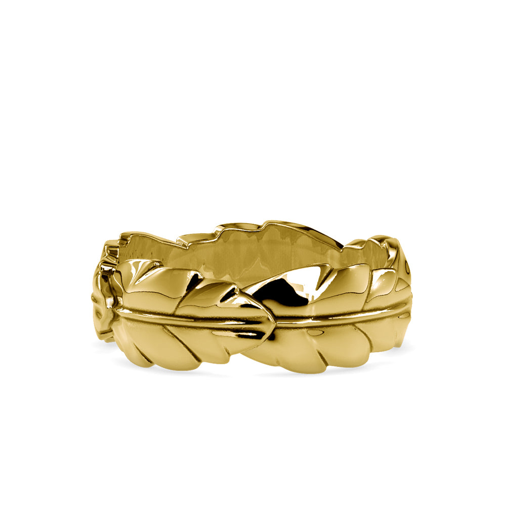 SKU: 0164 (18K) Nature-Inspired Leaf Ring in Rose Gold.