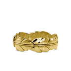 SKU: 0164 (14K) Nature-Inspired Leaf Ring in Rose Gold.